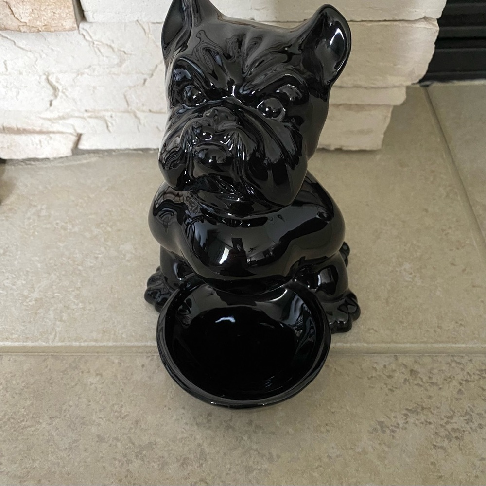 SOLD Vintage Hicock Bulldog with Bowl - Picture 7 of 11